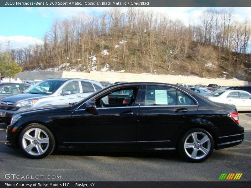 Obsidian Black Metallic / Grey/Black 2010 Mercedes-Benz C 300 Sport 4Matic