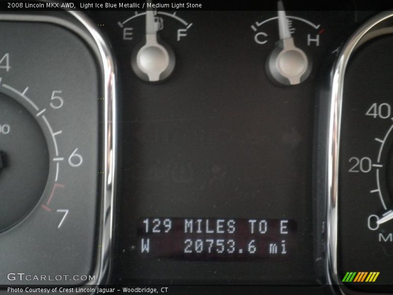 Light Ice Blue Metallic / Medium Light Stone 2008 Lincoln MKX AWD