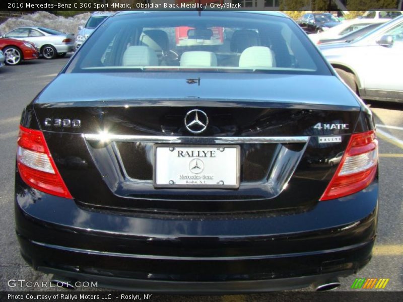 Obsidian Black Metallic / Grey/Black 2010 Mercedes-Benz C 300 Sport 4Matic
