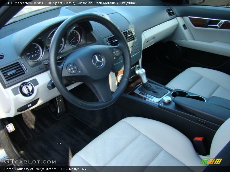 Obsidian Black Metallic / Grey/Black 2010 Mercedes-Benz C 300 Sport 4Matic