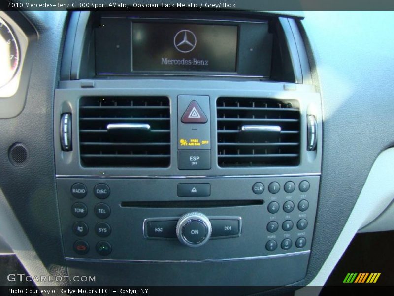 Obsidian Black Metallic / Grey/Black 2010 Mercedes-Benz C 300 Sport 4Matic