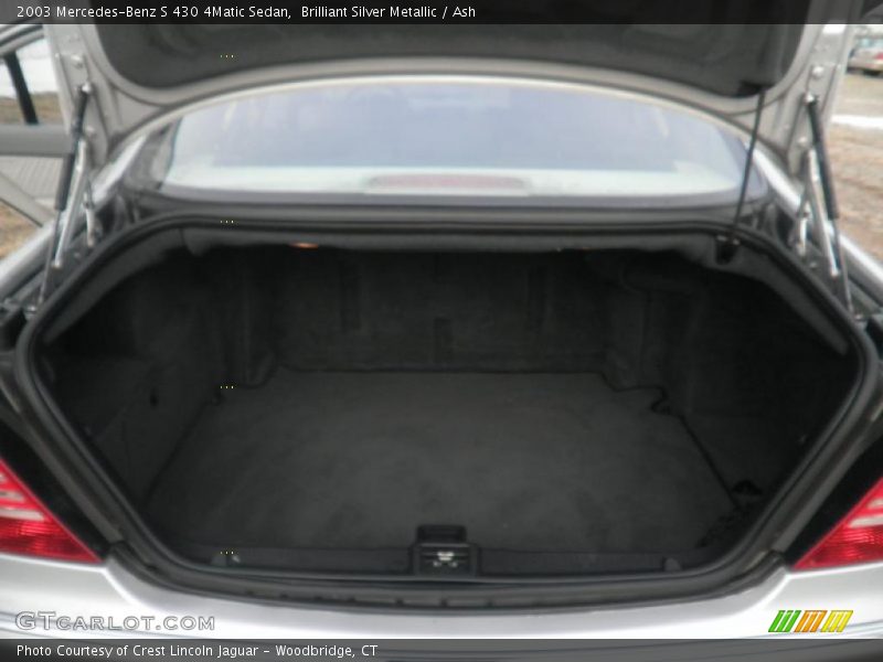 Brilliant Silver Metallic / Ash 2003 Mercedes-Benz S 430 4Matic Sedan