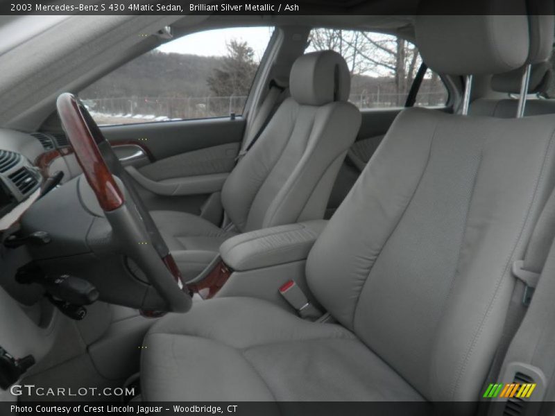 Brilliant Silver Metallic / Ash 2003 Mercedes-Benz S 430 4Matic Sedan