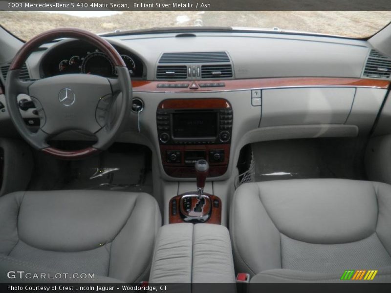 Brilliant Silver Metallic / Ash 2003 Mercedes-Benz S 430 4Matic Sedan