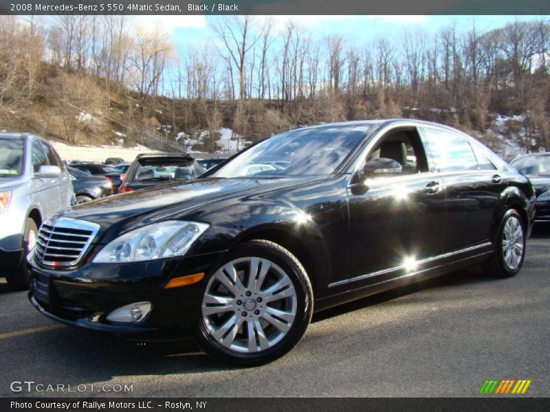 Black / Black 2008 Mercedes-Benz S 550 4Matic Sedan