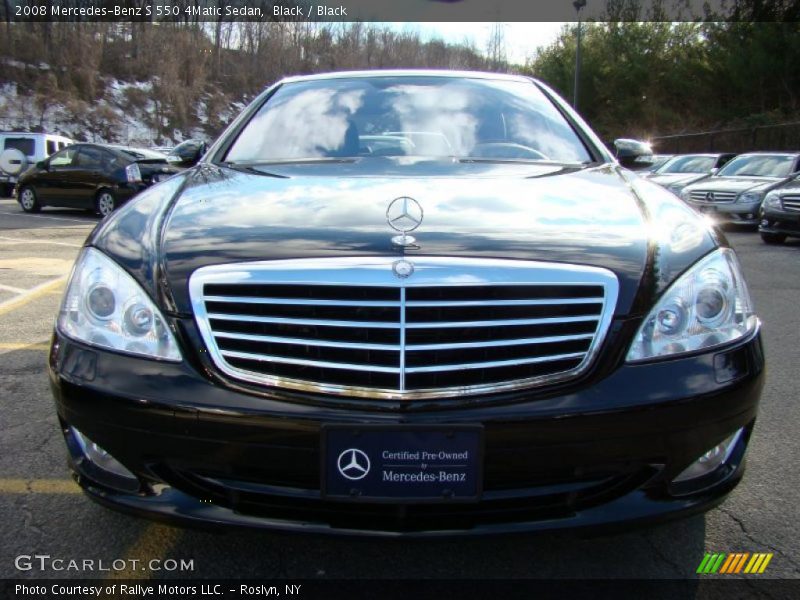 Black / Black 2008 Mercedes-Benz S 550 4Matic Sedan