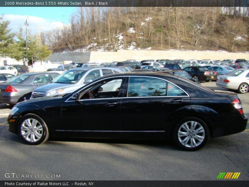 Black / Black 2008 Mercedes-Benz S 550 4Matic Sedan