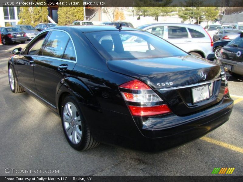 Black / Black 2008 Mercedes-Benz S 550 4Matic Sedan