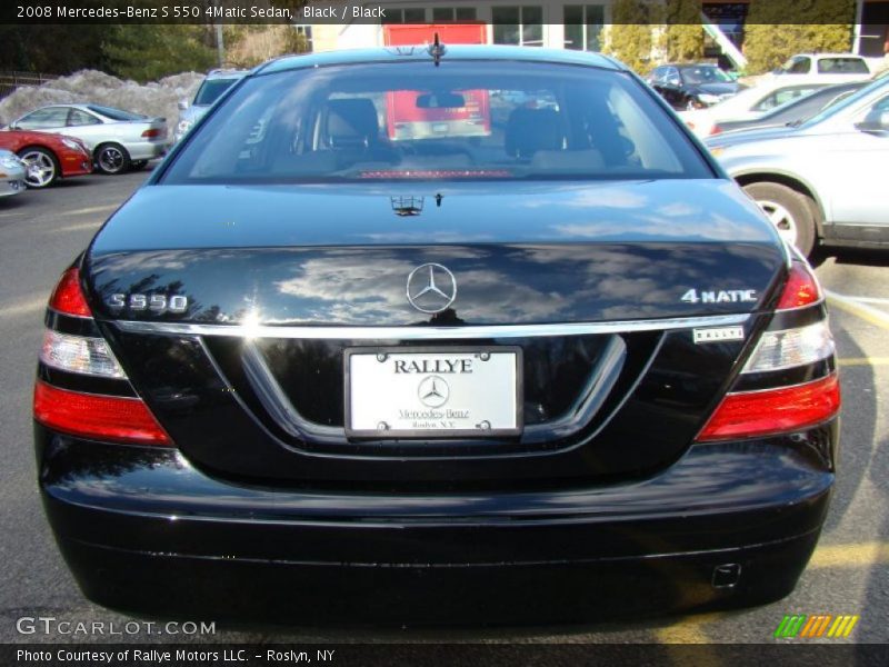 Black / Black 2008 Mercedes-Benz S 550 4Matic Sedan
