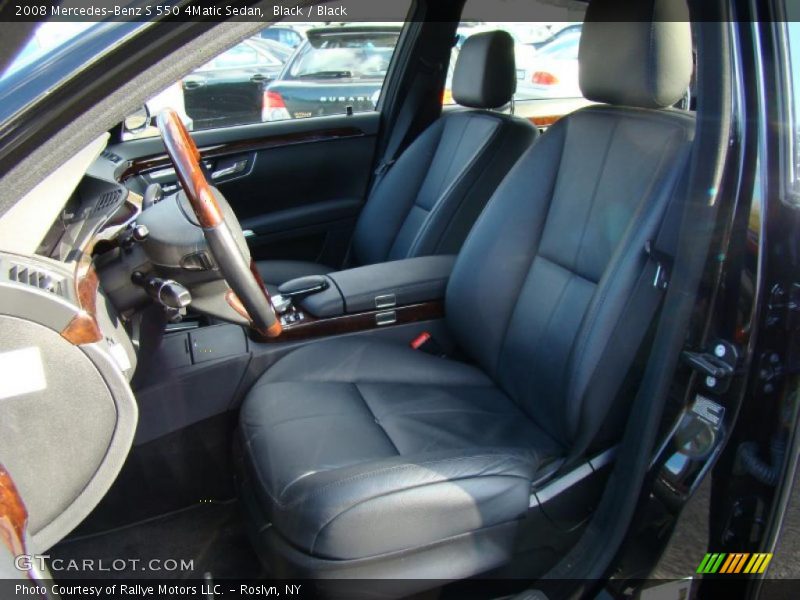 Black / Black 2008 Mercedes-Benz S 550 4Matic Sedan