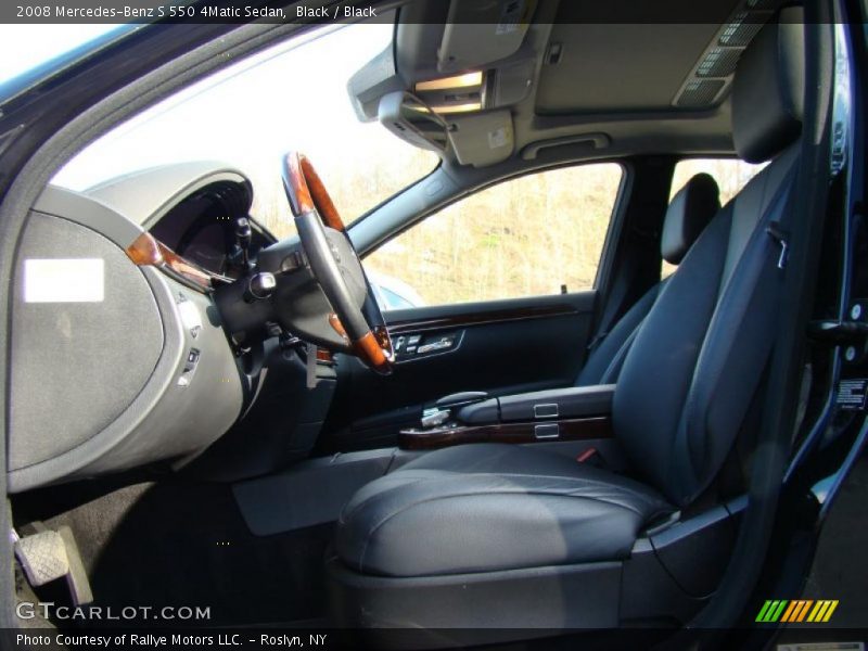 Black / Black 2008 Mercedes-Benz S 550 4Matic Sedan