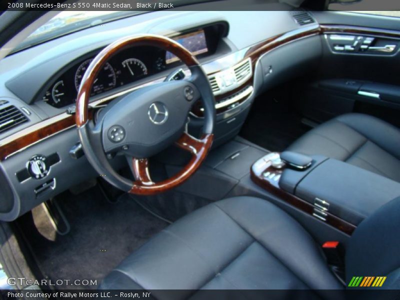 Black / Black 2008 Mercedes-Benz S 550 4Matic Sedan