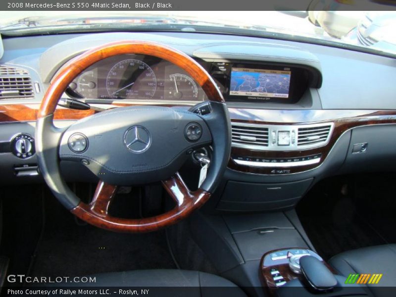 Black / Black 2008 Mercedes-Benz S 550 4Matic Sedan