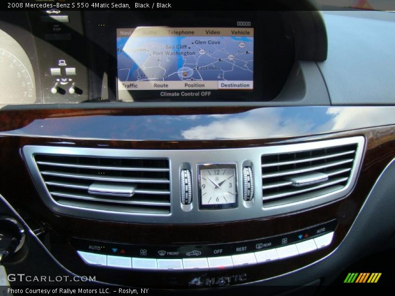Black / Black 2008 Mercedes-Benz S 550 4Matic Sedan