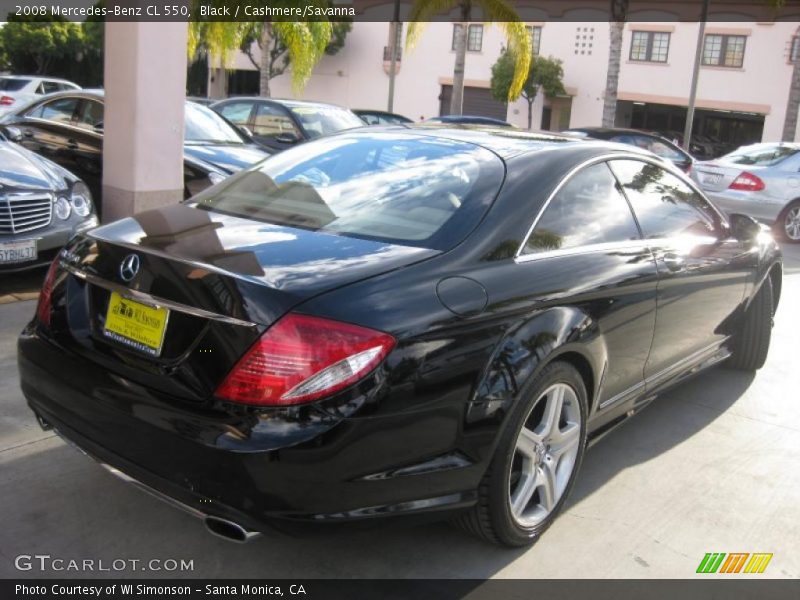 Black / Cashmere/Savanna 2008 Mercedes-Benz CL 550