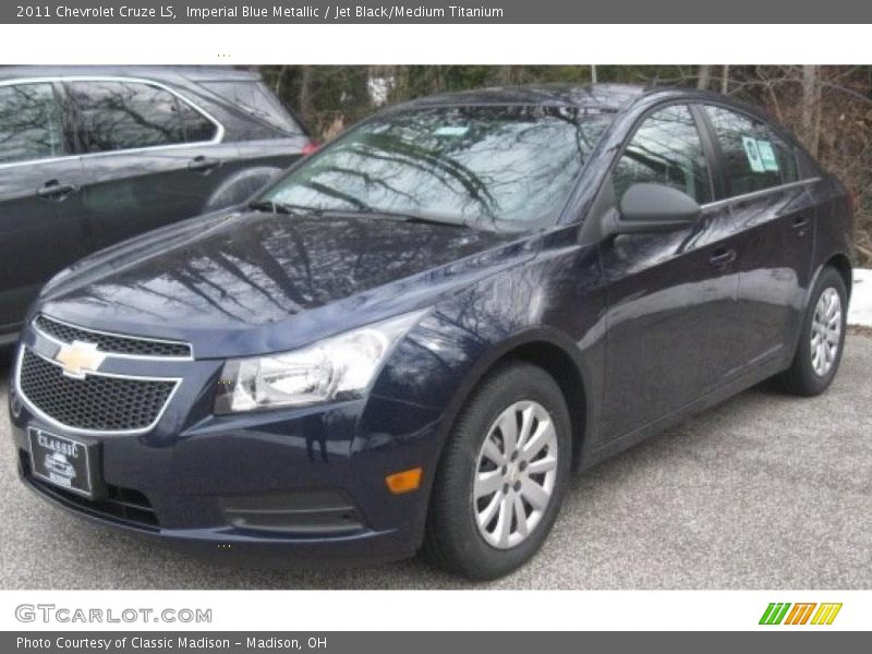 Imperial Blue Metallic / Jet Black/Medium Titanium 2011 Chevrolet Cruze LS