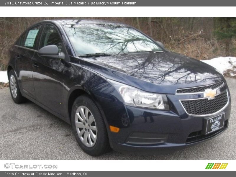 Imperial Blue Metallic / Jet Black/Medium Titanium 2011 Chevrolet Cruze LS