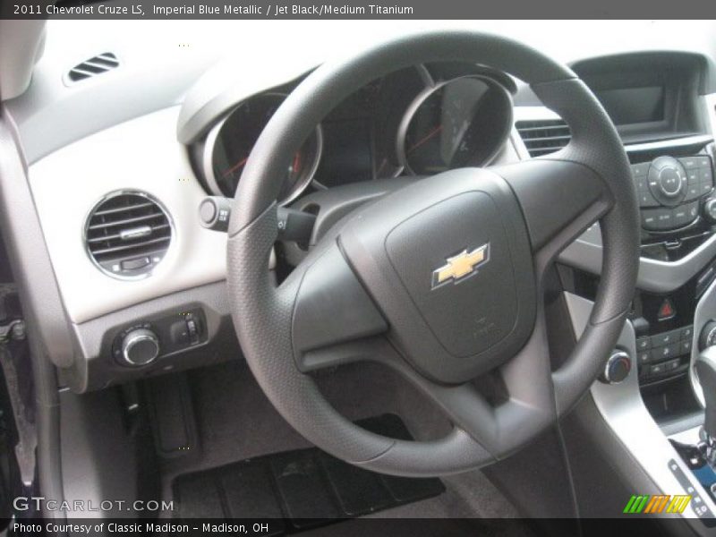 Imperial Blue Metallic / Jet Black/Medium Titanium 2011 Chevrolet Cruze LS