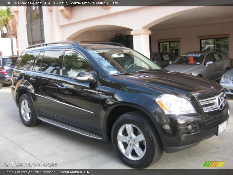 Verde Brook Metallic / Black 2008 Mercedes-Benz GL 450 4Matic