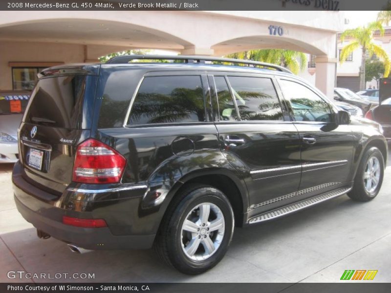 Verde Brook Metallic / Black 2008 Mercedes-Benz GL 450 4Matic