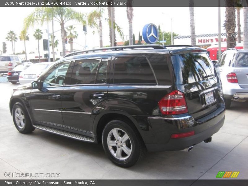 Verde Brook Metallic / Black 2008 Mercedes-Benz GL 450 4Matic