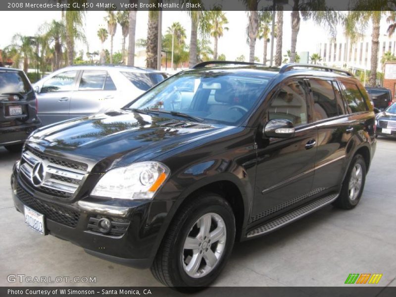 Verde Brook Metallic / Black 2008 Mercedes-Benz GL 450 4Matic