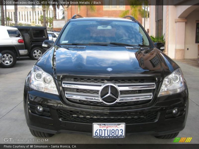 Verde Brook Metallic / Black 2008 Mercedes-Benz GL 450 4Matic