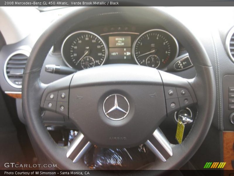 Verde Brook Metallic / Black 2008 Mercedes-Benz GL 450 4Matic