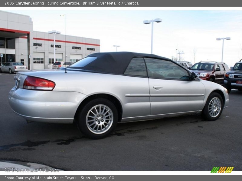 Brilliant Silver Metallic / Charcoal 2005 Chrysler Sebring Touring Convertible