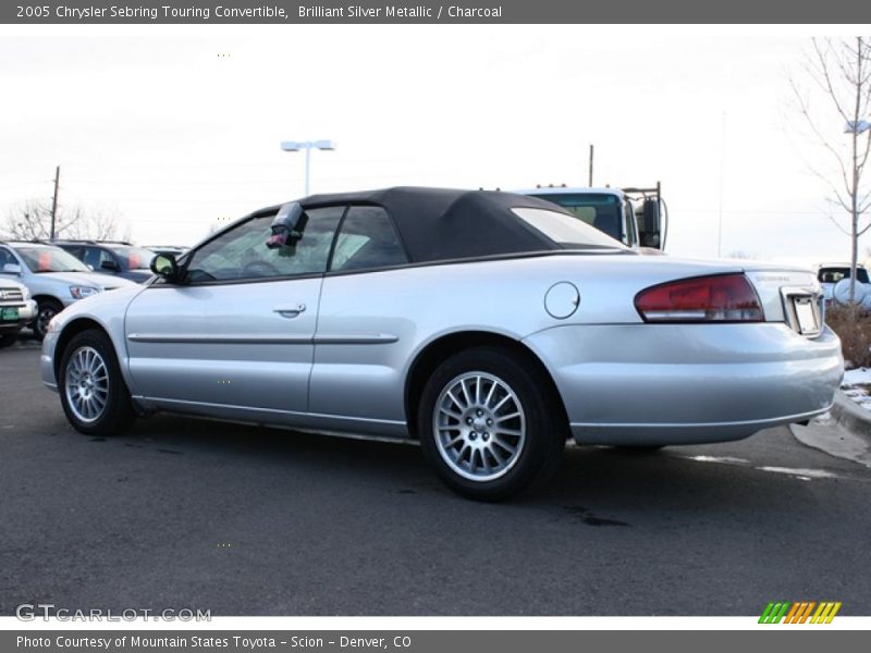 Brilliant Silver Metallic / Charcoal 2005 Chrysler Sebring Touring Convertible