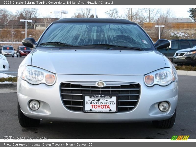 Brilliant Silver Metallic / Charcoal 2005 Chrysler Sebring Touring Convertible