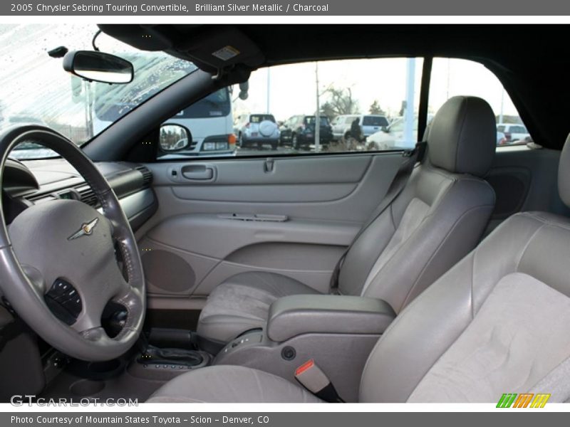 Brilliant Silver Metallic / Charcoal 2005 Chrysler Sebring Touring Convertible
