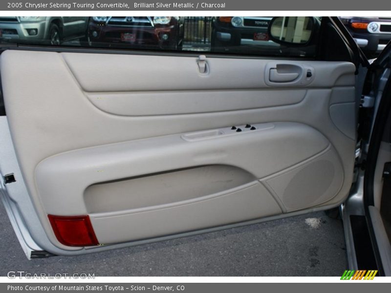 Brilliant Silver Metallic / Charcoal 2005 Chrysler Sebring Touring Convertible