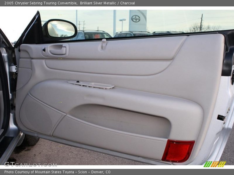 Brilliant Silver Metallic / Charcoal 2005 Chrysler Sebring Touring Convertible