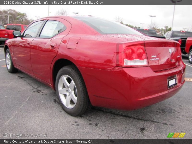 Inferno Red Crystal Pearl / Dark Slate Gray 2010 Dodge Charger 3.5L