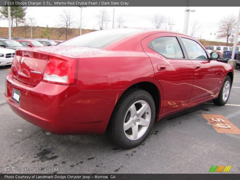 Inferno Red Crystal Pearl / Dark Slate Gray 2010 Dodge Charger 3.5L
