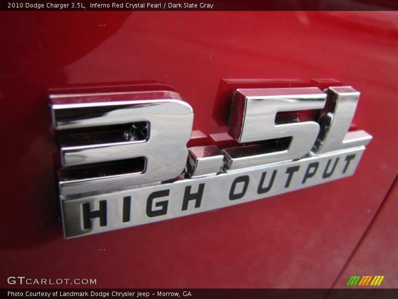 Inferno Red Crystal Pearl / Dark Slate Gray 2010 Dodge Charger 3.5L