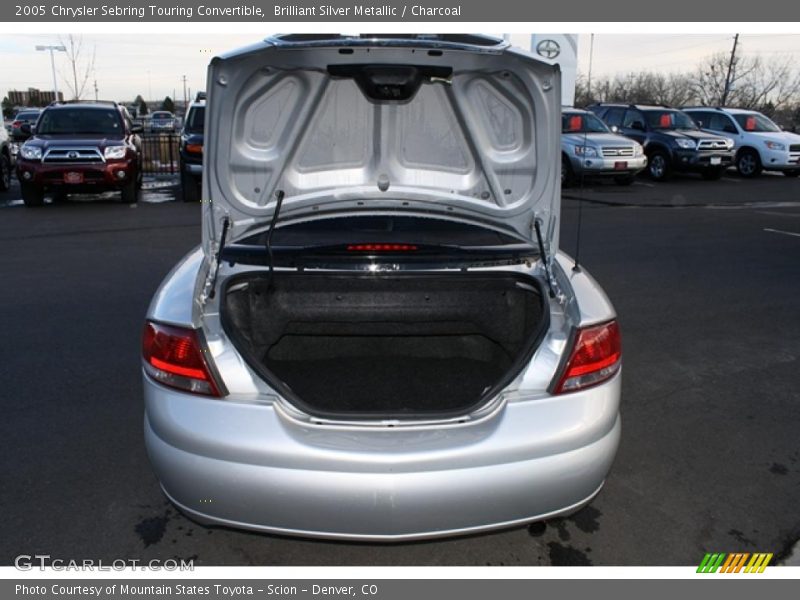 Brilliant Silver Metallic / Charcoal 2005 Chrysler Sebring Touring Convertible