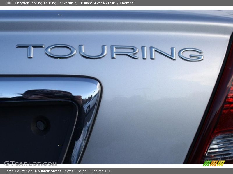 Brilliant Silver Metallic / Charcoal 2005 Chrysler Sebring Touring Convertible