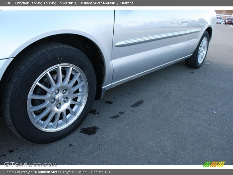 Brilliant Silver Metallic / Charcoal 2005 Chrysler Sebring Touring Convertible