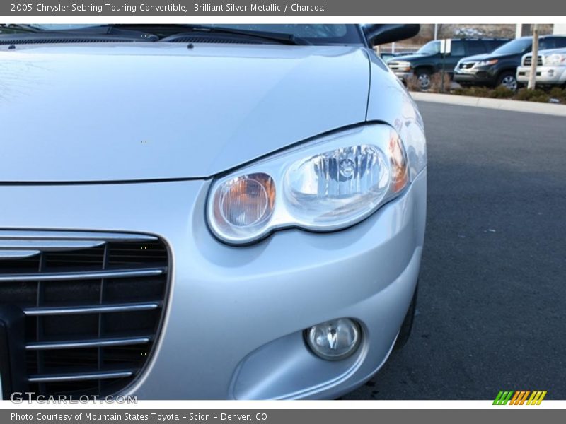 Brilliant Silver Metallic / Charcoal 2005 Chrysler Sebring Touring Convertible