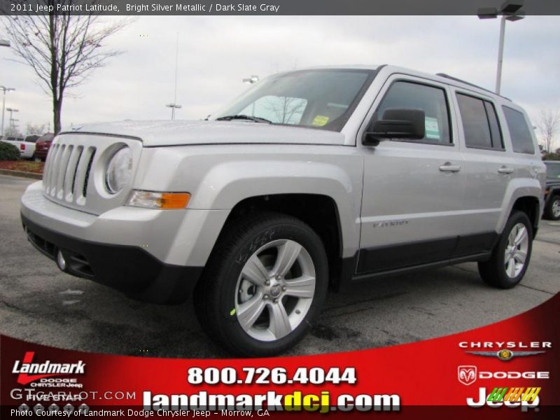Bright Silver Metallic / Dark Slate Gray 2011 Jeep Patriot Latitude