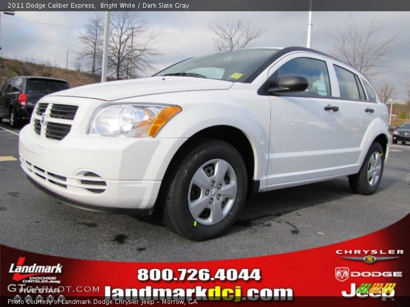 Bright White / Dark Slate Gray 2011 Dodge Caliber Express