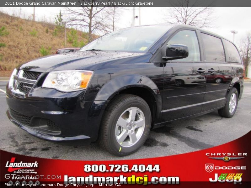 Blackberry Pearl / Black/Light Graystone 2011 Dodge Grand Caravan Mainstreet