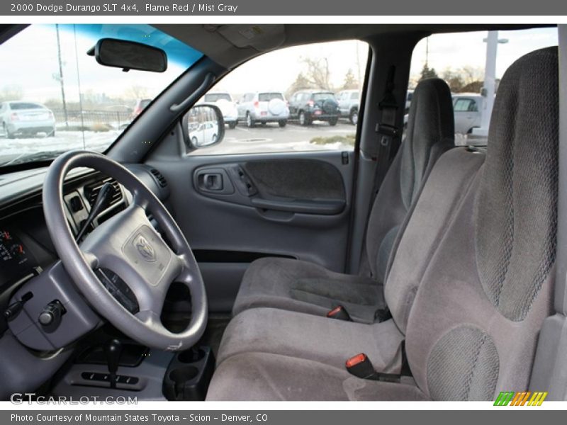 Flame Red / Mist Gray 2000 Dodge Durango SLT 4x4