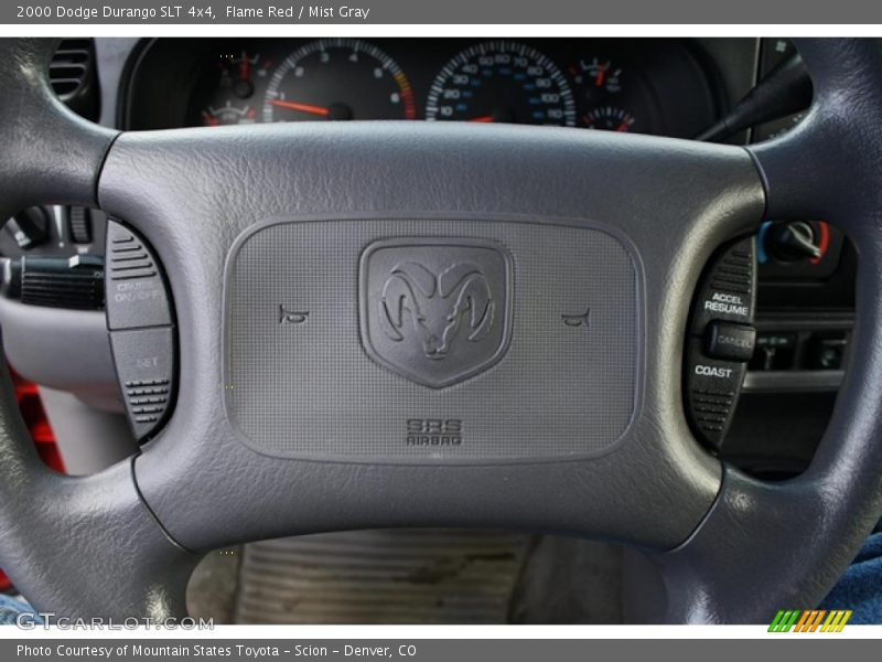 Flame Red / Mist Gray 2000 Dodge Durango SLT 4x4