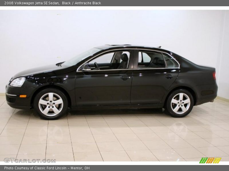 Black / Anthracite Black 2008 Volkswagen Jetta SE Sedan