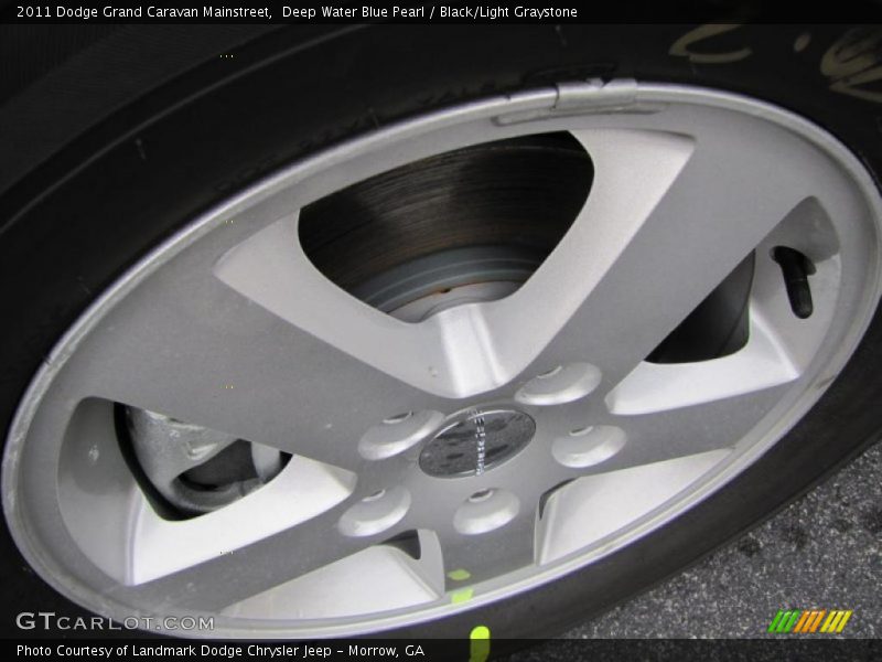 Deep Water Blue Pearl / Black/Light Graystone 2011 Dodge Grand Caravan Mainstreet