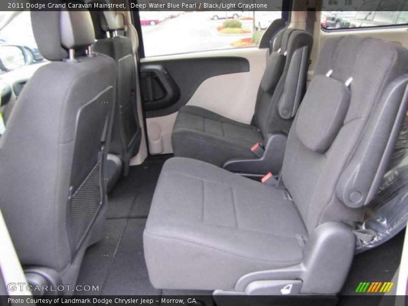 Deep Water Blue Pearl / Black/Light Graystone 2011 Dodge Grand Caravan Mainstreet