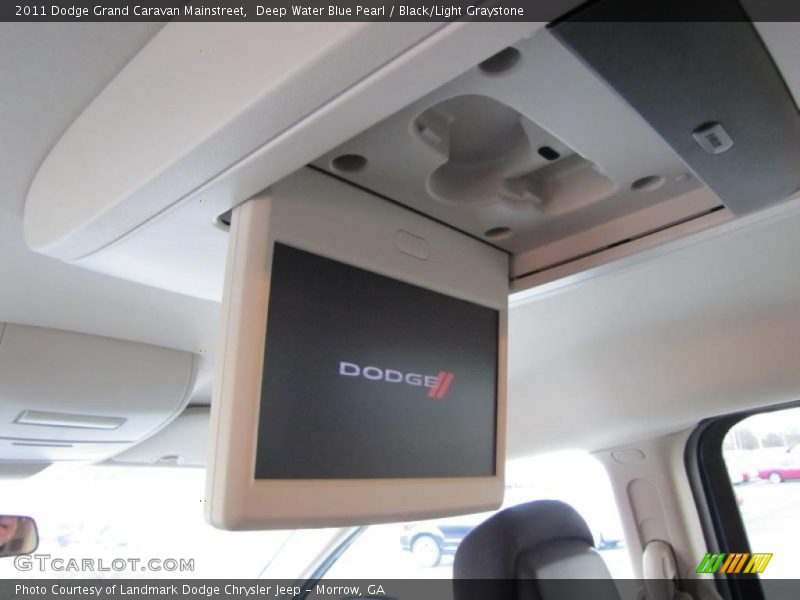 Deep Water Blue Pearl / Black/Light Graystone 2011 Dodge Grand Caravan Mainstreet